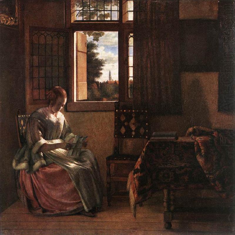 HOOCH, Pieter de Woman Reading a Letter s china oil painting image